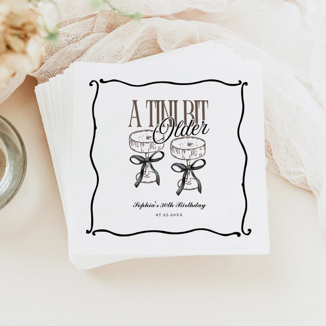 A Tini Bit Older Espresso Martini Quirky Napkin (Creator Uploaded)