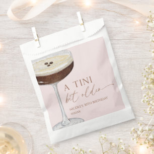 A Tini Bit Older Expresso Martini Birthday Party Favour Bags