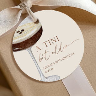 A Tini Bit Older Expresso Martini Bridal Shower Favour Tags