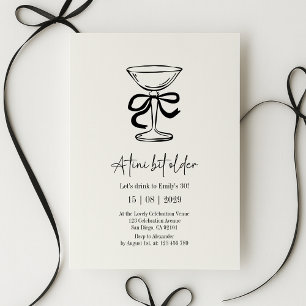 A tini bit older, Hand drawn birthday invitation