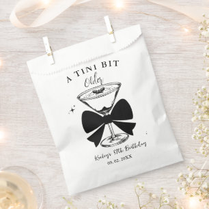A tini Bit Older Martini Birthday Party Favour Bags
