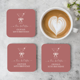 A Tini Bit Older Martini Birthday Party Favour  Coaster