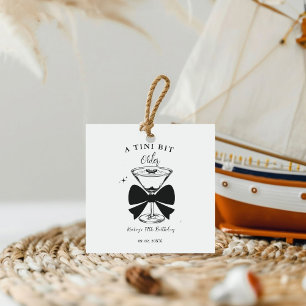 A tini Bit Older Martini Birthday Party Favour Tags