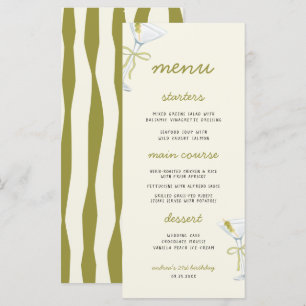 A Tini Bit Older Martini Birthday Party Menu