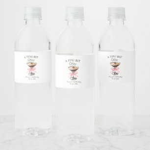 A Tini Bit Older Martini Birthday party Water Bottle Label