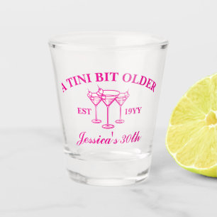 A Tini Bit Older Martini Custom Birthday Party  Shot Glass