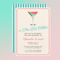 A Tini Bit Older Martini Theme Retro 30th Birthday