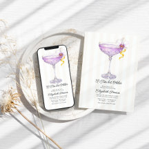 A Tini Bit Older Purple Martini Luxury Birthday