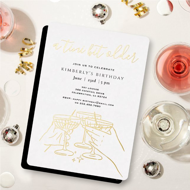 A Tini Bit Older White Gold Martini Birthday Party (Creator Uploaded)