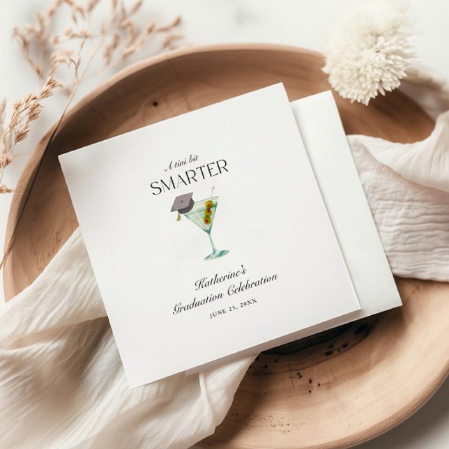 A Tini Bit Smarter Graduation Napkin (Creator Uploaded)