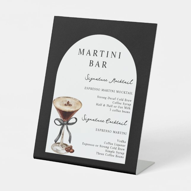 A Tini On is on the Way Baby Shower  Pedestal Sign (Front)