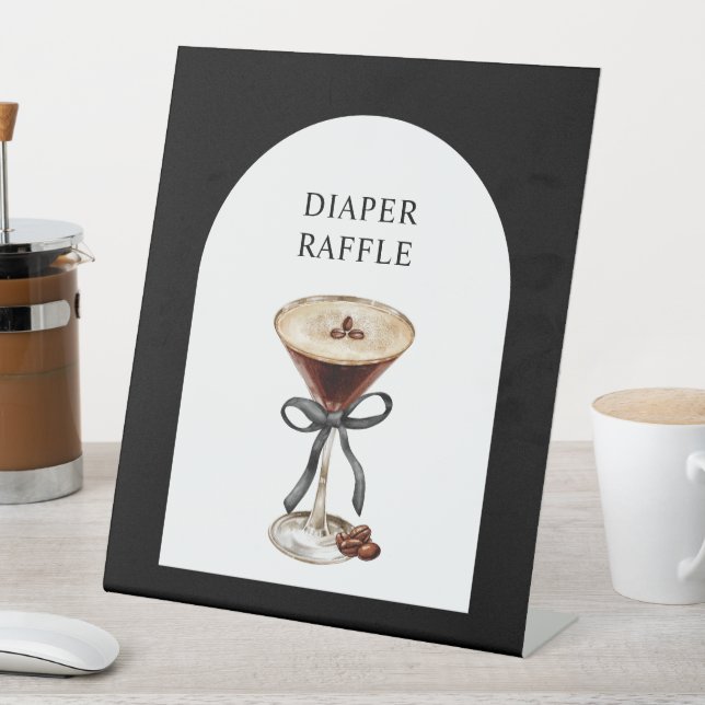 A Tini On is on the Way Baby Shower  Pedestal Sign (In SItu)