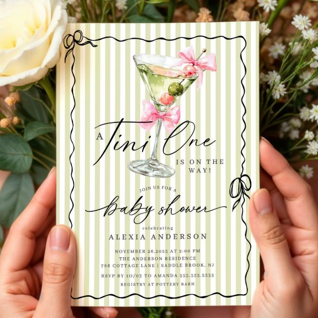 A Tini One Baby Shower Invitation (Creator Uploaded)