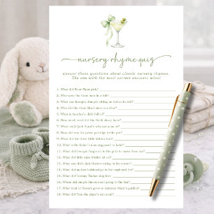 A Tini One Baby Shower Nursery Rhymes Quiz Game