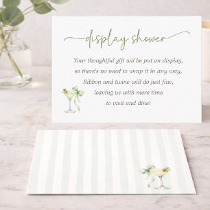 A Tini One Elegant Baby Shower Display Shower Enclosure Card