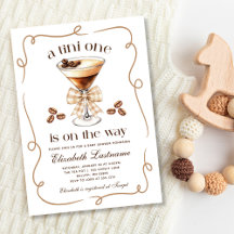 A Tini One Espresso Martini Baby Shower