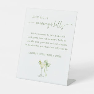 A Tini One How Big Is Mummy's Belly Table Sign