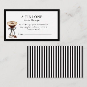 A Tini One is on the Way Baby Shower Enclosure  Card