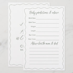 A Tini One Is On The Way Baby Shower Guessing Game