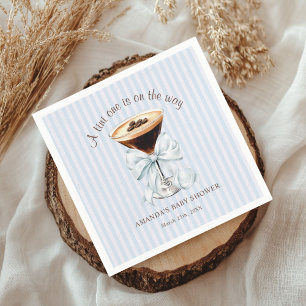 A tini One is on the Way Baby Shower Napkin