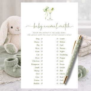 A Tini One Name The Baby Animal Match Game
