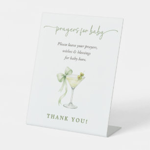 A TIni One Neutral Baby Shower Prayers For Baby Pedestal Sign