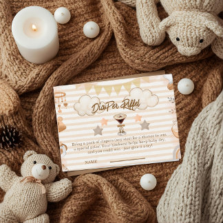 A Tini One On The Way Espresso Martini Baby Shower Enclosure Card