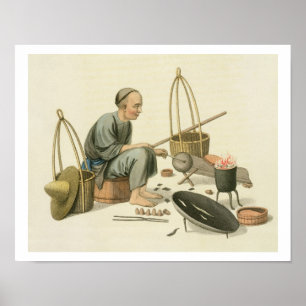 A Tinker, plate 37 from 'The Costume of China', en Poster