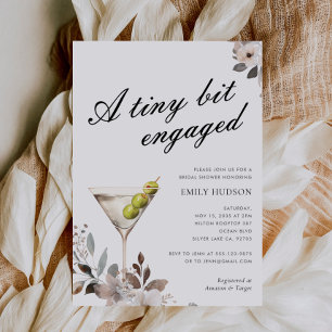 A Tiny Bit Dirty Martini Bridal Shower Invitation