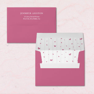 A Tiny Bit Engaged Pink Bridal Shower Envelope 