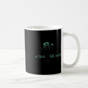 A Tiny Bit Irish Funny Lucky Irish Girl Messy Bun Coffee Mug