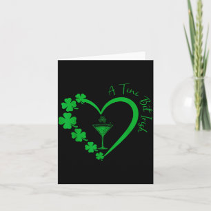A tiny bit irish lucky irish girls cocktail st card