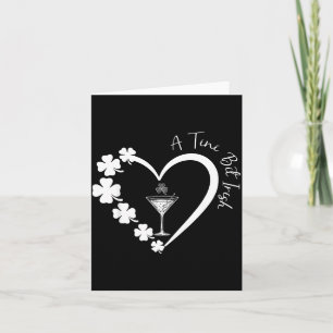 A tiny bit irish lucky irish girls cocktail st card