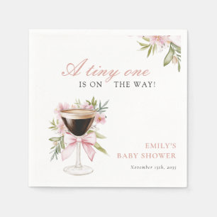 A Tiny One Espresso Martini Baby Shower Napkin