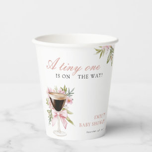 A Tiny One Espresso Martini Baby Shower Paper Cups