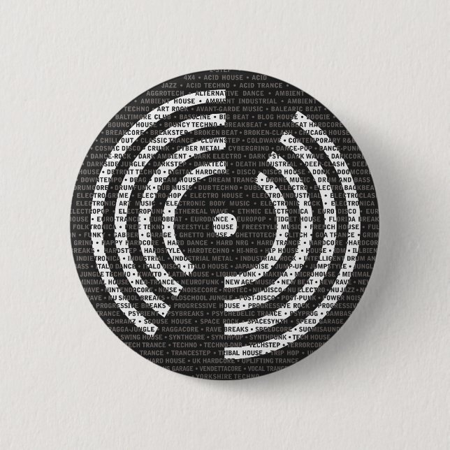 A to Z Electronic Music Button (Front)