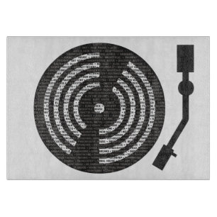 A to Z of Electronic Music Turntable Cutting Board