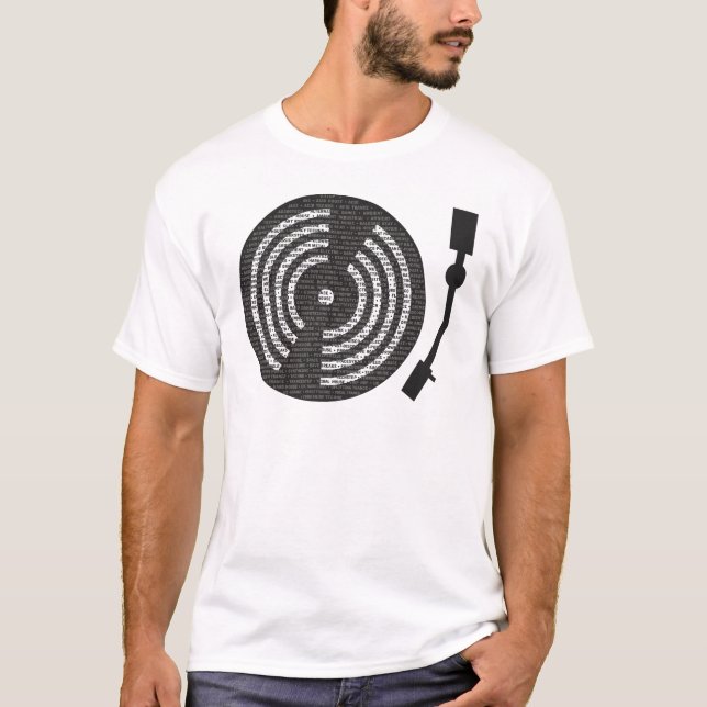 A to Z Turntable T-shirt (Front)