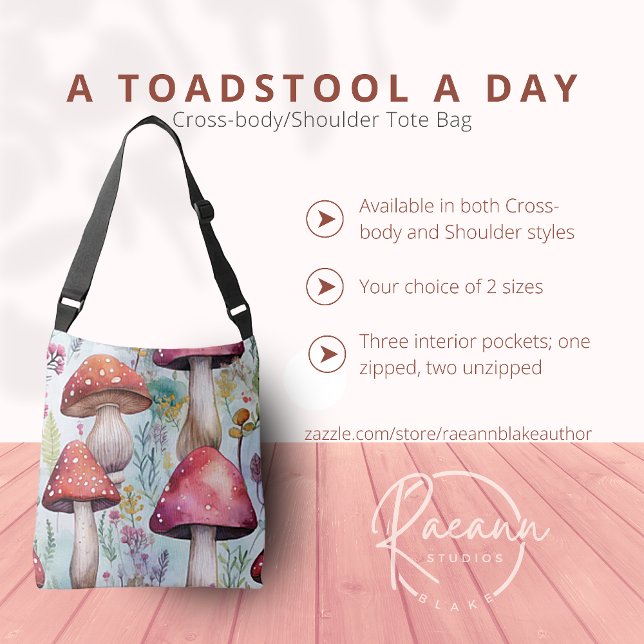 A Toadstool a Day Tote Bag (Creator Uploaded)