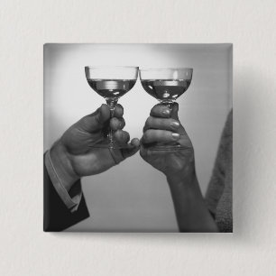 A Toast 15 Cm Square Badge