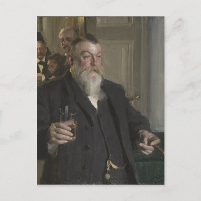 A Toast In the Idun Society by Anders Zorn Postcard (Front)
