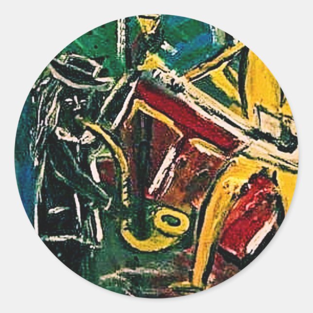 A TOAST TO THE BOOGIE CLASSIC ROUND STICKER (Front)