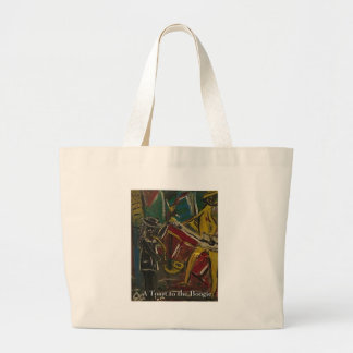 a toast to the boogie large tote bag