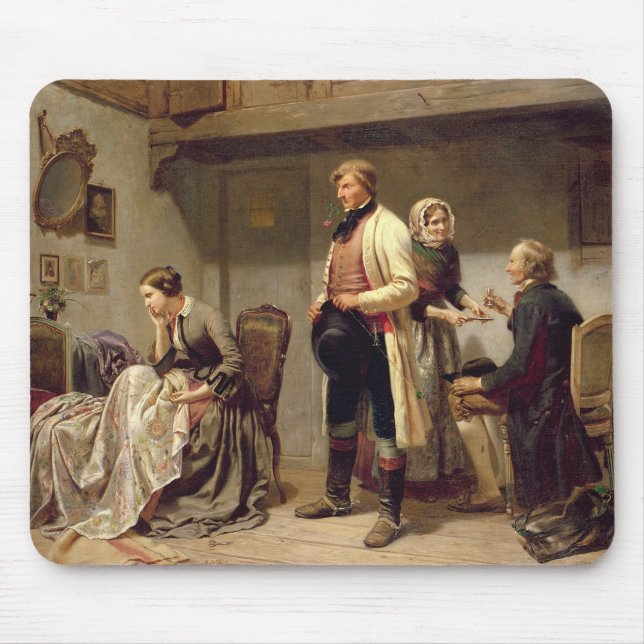 A toast to the engaged couple mouse pad (Front)