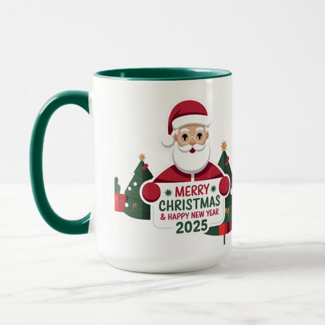 A Toast to the Future: Happy New Year 2025 mug (Left)