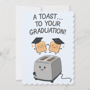 A Toast To Your Graduation Funny Family Friends Holiday Card