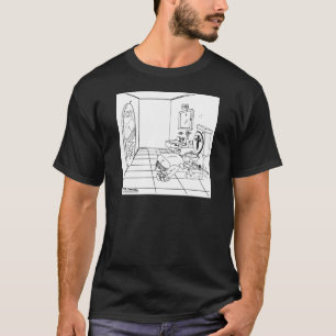 A Toilet Embarrassed by a Butt Crack T-Shirt