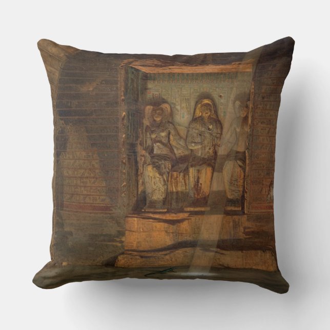 A Tomb at El-Kab, one of 24 illustrations produced Cushion (Front)