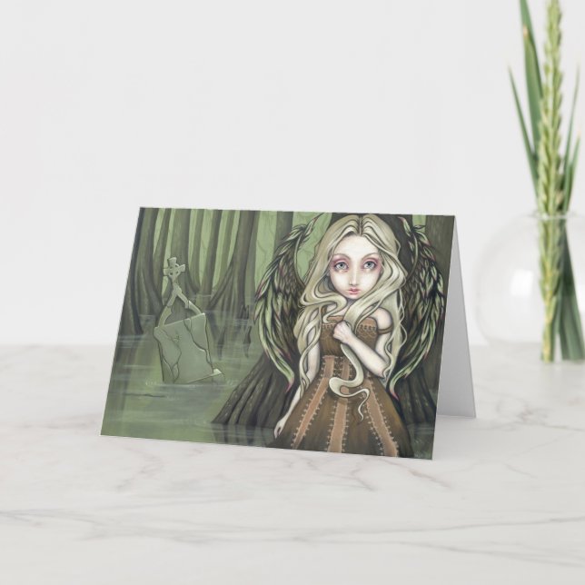 "A Tomb in the Swamp" Greeting Card (Front)