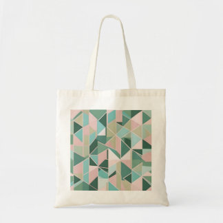 A tote bag with minimalist geometric patterns